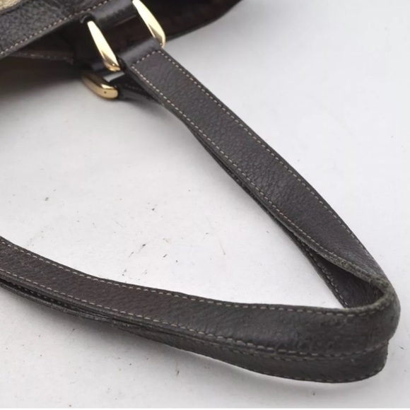 GUCCI GG Crystal Abbey Shoulder Tote Bag GG PVC Leather Brown 🤎 - Picture 7 of 16